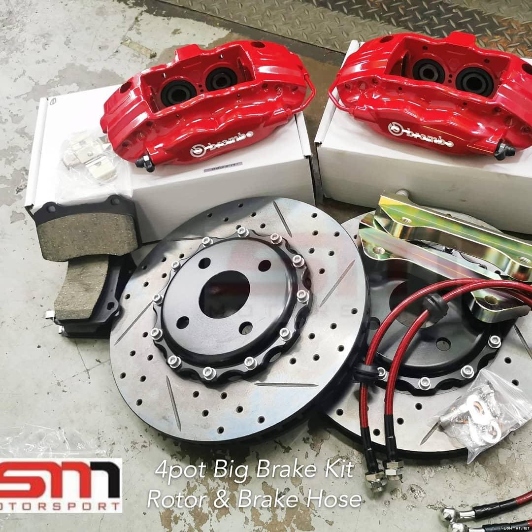 Brembo 4pot 6pot Brake Kit Rotor Brake Pad Brake Hose Caliper