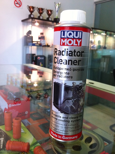 Super flush w/ liqui moly radiator cleaner (too much S#!T in my